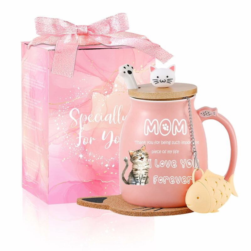 Mothers Day Gifts for Mom from Daughter Son Cute Coffee Mug Mother Birthday Gifts For Mom Best Mom Gifts Presents for Mom Christmas Gifts For Mom Stocking Stuffers Kawaii Funny...