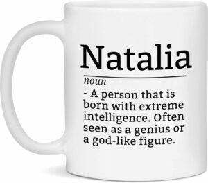 Natalia Definition Mug, Natalia Coffee Mug, Gift For Natalia, 11oz Cup