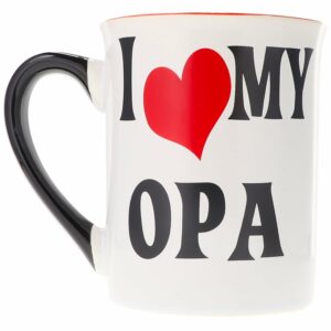 Opa Mug - 16oz I Love My Opa Ceramic Coffee Mug for Coffee Table Decor, Unique Gifts for Men, Mens Gifts, Grandpa Gifts,Gifts for Men, Cute Coffee Cups, Gifts for Dad, Papa Home...