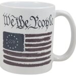 Palm City Products Betsy Ross 1776 Flag - 11 oz Ceramic Coffee Mug | We The People Rustic Flag Themed Gift & Perfect for American Patriots
