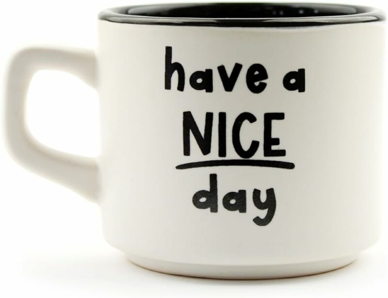 Palto Design,Funny Coffee Mug for Men and Women - Have A Nice Day Coffee Mug Middle Finger Bottom | Gifts for Adults - Novelty Coffee Mugs, Funny Mugs, Funny Coffee Cups Gag Gift