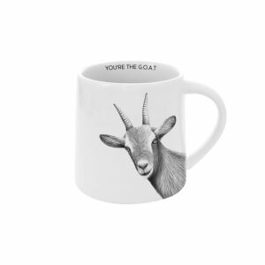 Pavilion Gift Company- You're the G.O.A.T. - 17oz Stoneware Coffee Tea Mug Greatest Of All Time Goat Farm Animals Farmhouse Kitchenware