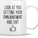 Retreez Funny Mug - Look At You Getting Your Own Apartment Homeowner Housewarming 11 Oz Ceramic Coffee Mugs - Funny, Sarcasm, Sarcastic, birthday gifts for friends, coworkers,...