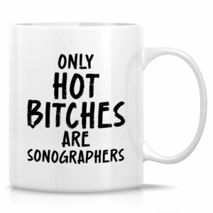 Retreez Funny Sonographer Mug - 11 Oz Ceramic Coffee Cup - Humorous Sonography Gift for Women Sonographers, Ultrasound Techs - Appreciation, Graduation, Birthday Gift for Her