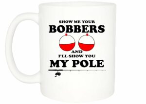 Rogue River Tactical Coffee Mug Bobbers Funny Fishing Novelty Cup Gift For Men, Dad, Grandpa and Fisherman