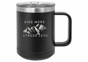 Rogue River Tactical Heavy Duty Stainless Steel Coffee Mug Tumbler With Lid Hike More Stress Less Novelty Cup Great Gift Idea For Employee Boss Coworker