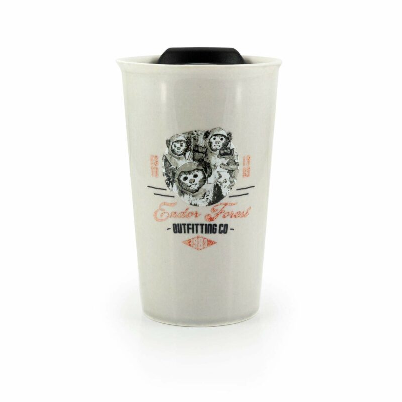 Se7en20 Star Wars Ewok Ceramic Mug With Lid | Endor Forest Outfitting Co. | 12 Ounces