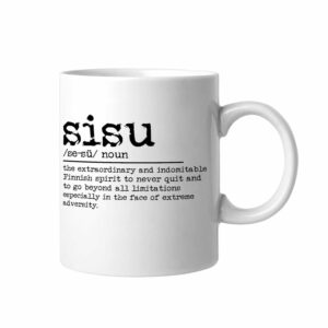 Sisu Definition Dictionary Word Meaning Ceramic Coffee Mug 11oz Novelty White Coffee Mug Tea Milk Juice Christmas Coffee Cup Funny Gifts for Girlfriend Boyfriend Man Women