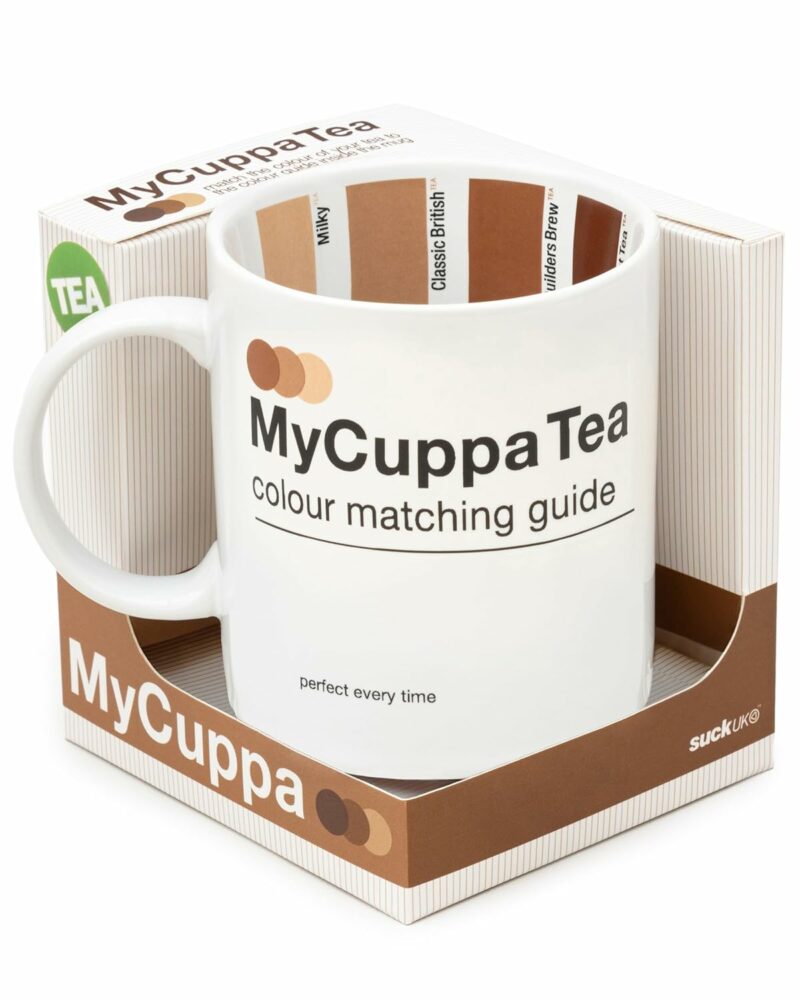 Suck UK My Cuppa Tea Mug Color Chart Tea Cup Funny Mugs For Women & Novelty Tea Mugs For Women Novelty Mug & Funny Mug Funny Gifts For Women Fun Mugs Funny Office Gifts & Work...