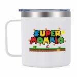 Super Mommio Mug 14oz, Gifts for Mom, Stainless Steel Coffee Mug for Mom, Mom Birthday Gifts from Daughter Son, Mother's Day Gifts, Christmas Gifts, Best Mom Ever Gifts