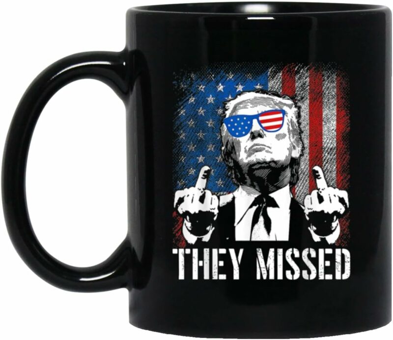 They Missed Mug - Trump 2024 Mug - Donald Trump Mug Gift - President Trump 2024 - Maga - Save America Trump Vance - Trump Support Mug - You Missed 11oz, Black, MUG-2GW5JWTLVC-11oz