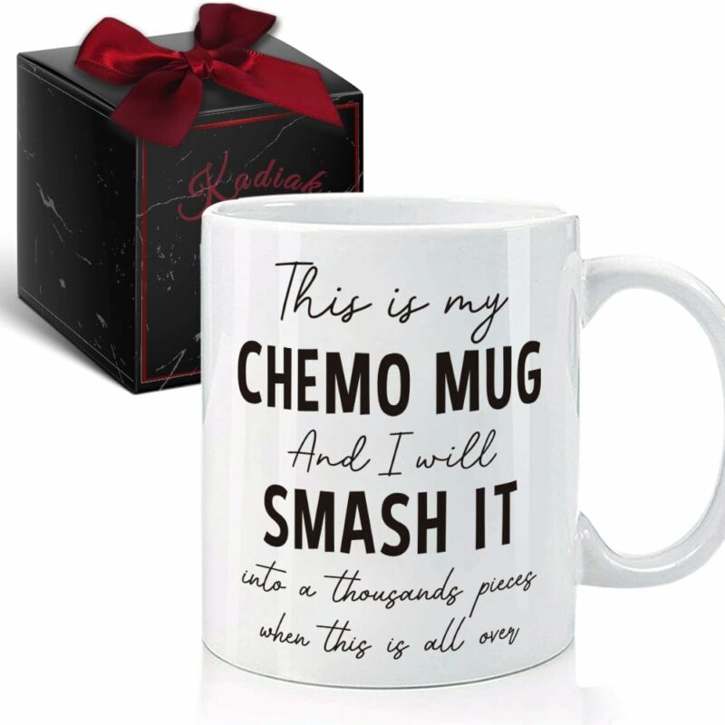 This Is My Chemo Mug - 11oz Coffee Mug Gifts for Cancer Patients, Chemotherapy Treatment Gift for Women Men, Cancer Care Gifts for Men Women, Inspirational Gift for Survivors...