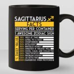 TODOLIA -11Oz- Sagittarius Facts Coffee Mug, Zodiac Sign Sagittarius Coffee Cup, Sagittarius Birthday Gift Mug, Sagittarius Symbol Mug, Ceramic Glossy Mug Gift For Family,...
