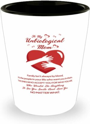 Unbiological Mom Mug, To My Unbiological, Mom from Stepdaughter/Stepson | Christmas | Mother's Day | Stepmom, TPM20019