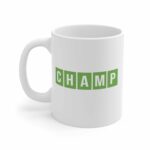Wordle Mug - 11oz Ceramic Modern White Reusable Cylindrical Mug for Wordle Players - Birthday Gift