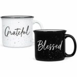 YHRJWN Christian Gifts, Grateful Blessed Coffee Mug, Christian Mugs, Couple Mugs, Religious Gifts for Men Women, Couple Gifts for Christmas, Faith Mug, Wedding Bridal Shower...