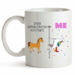 YouNique Designs Administrative Assistant Mug, 11 Ounces, Unicorn Mug, Administrative Assistant Gifts, Administrative Assistant Day Gifts, Best Administrative Assistant Ever...
