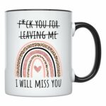 YouNique Designs Coworker Leaving Mug for Women, 11 Ounces, Farewell Cup for Coworkers Women, Coffee Mug for Someone Moving Away, Going Away Mug for Coworker, Good Bye Cup for...