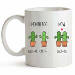 YouNique Designs One Month Anniversary Mug, 11 Ounces, Funny One Month Anniversary Coffee Mug for Boyfriend and Girlfriend, 1 Month Dating Anniversary Cup, First Month Dating...