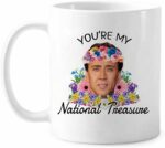 You're My National Treasure Funny Coffee Cup, Attractive Lovely Gift For Best Friend Buddy Closed Friend On Birthday Love Holiday, Christmas, Valentine's Day Gifts,11 oz Mugs