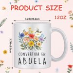 2 Pcs Promoted to Abuela and Abuelo Coffee Mugs Set New Grandparents Gifts First Time 2025 Grandma and Grandpa Pregnancy Announcement Gifts Christmas Gifts for New Grandparents