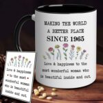 60th Birthday Gifts For Women - 60th Mug For Women - 1965 60th Birthday Decorations - Turning 60 Gift - Gift For 60th Birthday Women - 60 Years Old Birthday Gifts For Women -...