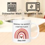 76th Birthday Gifts Ideas, 76th Birthday Decorations for Her Him Women Men, 1949 Turning 76 Year Old Birthday Coffee Mug Cup, 11oz