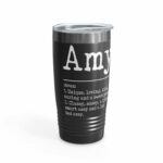 Amy Coffee mug name meaning definition smart assy funny Gift, 15-Ounce White