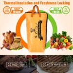 BBQ Blanket for Resting Meat,Smoker Meat Resting Blanket, Rusable Smoker Grilling Meat Insulated Resting Bag with Wide Mouth for Large Brisket/Pork Shoulders/Turkeys,Gifts for...