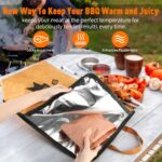 BBQ Blanket for Resting Meat,Smoker Meat Resting Blanket, Rusable Smoker Grilling Meat Insulated Resting Bag with Wide Mouth for Large Brisket/Pork Shoulders/Turkeys,Gifts for...