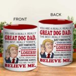 BECHUSKY Dog Dad Mug - Great Gift Idea For Pet Lovers - Fathers Day, Christmas, Birthday Gift For Dad, Husband, Grandpa, Uncle