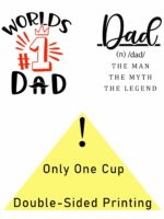 Best Dad Mug - Dad The Man The Myth The Legend Mug - White 11oz Dad Coffee Mug -World's #1 Dad - Ceramic Coffee Mug for Fathers - Dad Christmas Gift & Gifts for Dad