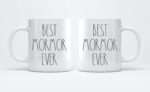 Best Mormor Ever Coffee Mug - 11oz White Modern Ceramic Letter Print Novelty Coffee Mug - Father's Day/Mother's Day - Home - Microwave Safe - Reusable