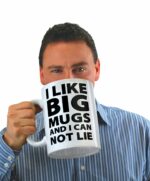 BigMouth Inc. Extra Large Coffee Mug 64 Oz - Giant Coffee Mugs for Coffee Lovers - Sturdy Tall Ceramic Coffee Cups - Big Cup for Coffee, Tea - Microwave Safe - Funny Huge Coffee...