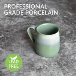 Bosmarlin Large Ceramic Coffee Mug, Green Big Tea Cup for Office and Home, 21 Oz, Dishwasher and Microwave Safe (Pale Green, 1)