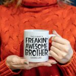 Brother Gifts Coffee Mugs Cup, Brother Christmas Birthday Graduation Gifts Idea For Sibling Bro In Law From Brother Sister, Brother Father’s Day Coffee Mug Cup Tea Cup 11oz,...