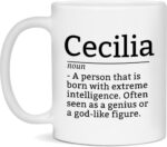 Cecilia Definition Mug, Cecilia Coffee Mug, Gift For Cecilia, 11oz Cup
