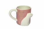 Ceramic Animal Theme Coffee Mug Cup (White Kitty)
