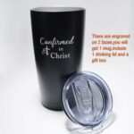 Christian Catholic Church Bible Verse Patron Saint of Coffee Mug,Holy Prayer Scripture Baptism,Confirmation Gifts Mugs,20oz (confirmed in christ,Phil 4:13)