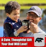 Color-Changing Cute Coffee Mugs 12oz - Papa Bear - Ceramic Mug for Dad. Cute Cup & Cool Mugs for Father of the Year. Selling Best Personalized Mug & Gift Idea for Men who Have...