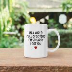 Creamic Sister Coffee Mugs - 11oz Sister Mug Gifts for Christmas, Birthday, I Got You