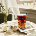 Creative 3D Hand Blow Iced Coffee Glass Drinking Glasses With Gift Box For Birthday Handmade Smile Earring Pattern Luxury Gift For Strudent Mother's Valentines Day Wedding...