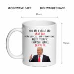 Dad Coffee Mugs - Novelty Dad Gifts From Daughter/Son/Wife – You Are A Great Dad, Step-Dad, Daddy, Pappy Gag Gifts for Birthday/Christmas 11oz(dad gifts)