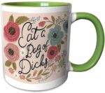 Ditooms Ceramic Coffee Mug, Eat a Bag of Dicks,11oz- Two Tone Black Mug, Made in USA