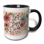 Ditooms Ceramic Coffee Mug, Eat a Bag of Dicks,11oz- Two Tone Black Mug, Made in USA