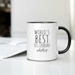 DOTAIN World's Best Dog Grandma Mug - Dog Grandma Gifts, Gifts for Dog Lovers Women, Mothers Day Gifts for Dog Grandma, Best Dog Grandma Gifts, Coffee Mugs 11 oz White