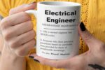 Electrical Engineer Definition Coffee Mug - Funny Tea Cup and Gift Ideas for Women and Men