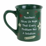 Enesco Our Name is Mud Teacher Math Equation Give Hope Coffee Mug, 16 Ounce, Multicolor