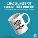 Faith Over Fear Christian Gifts Inspirational Gifts Motivational Gifts for Women Men Coffee Ceramic Mug 11 oz White