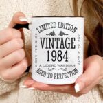 Funny 1984 41th Birthday Gifts Women and Men Ceramic Coffee Mugs Mug for Men and Women - Christmas Gifts for Him, Her, Husband, Wife, Mom, Dad, Family Friends, Coworker - White...